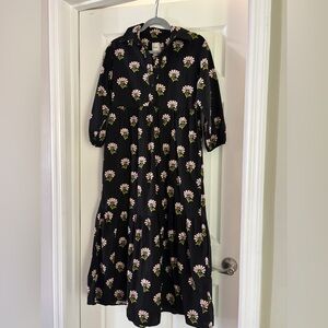 Maeve Anthropologie The Bettina Tiered Shirt Dress